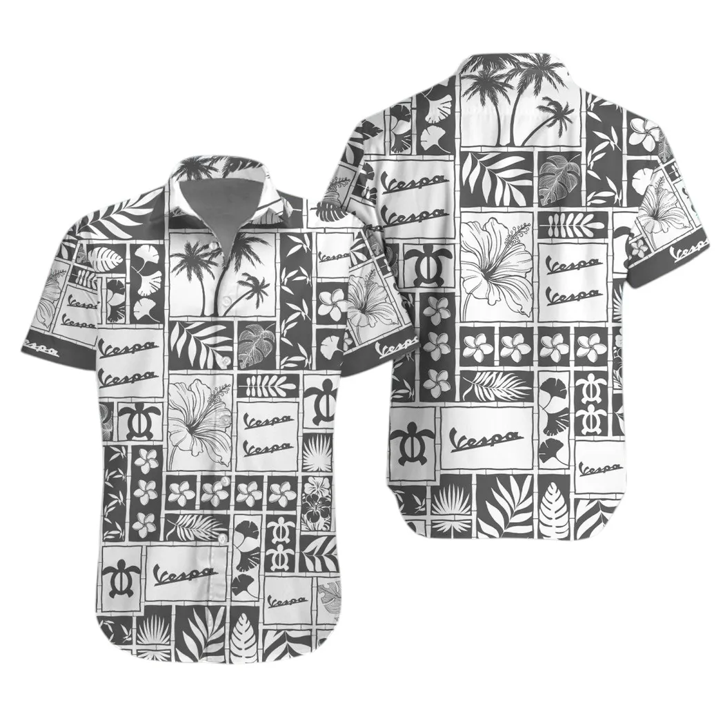Vespa Hawaiihemd für Männer, Hawaiian Shirt für Vespa Fan CAR35021425098-1