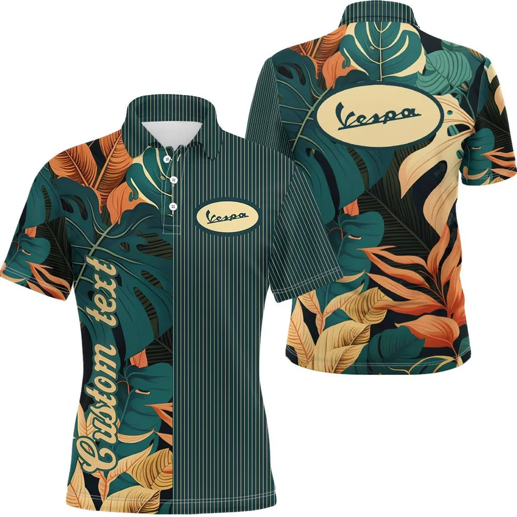 Vespa Vintage Poloshirt Personalisierter Allover-Druck CAR434041725334