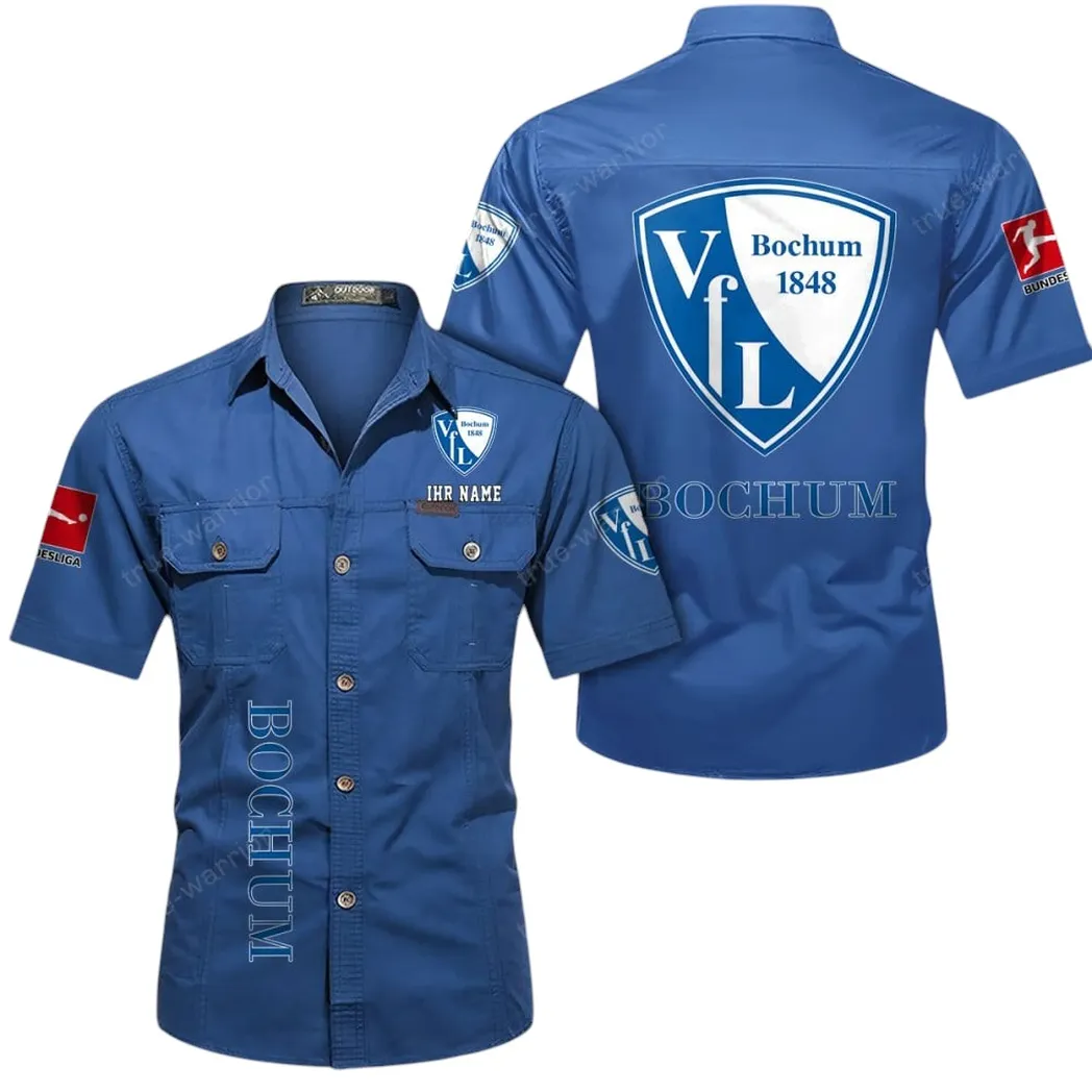 vfl bochum hemd mit kurzen rmeln all over print kurzarmhemd bde11052625267 cowboyblau ofkjs