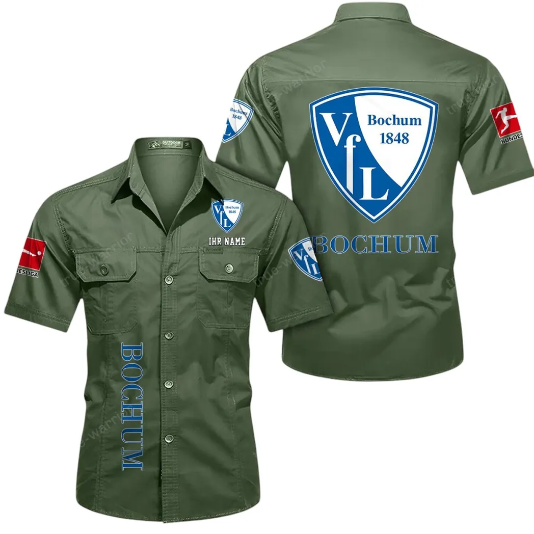 vfl bochum hemd mit kurzen rmeln all over print kurzarmhemd bde11052625267 olivgrn