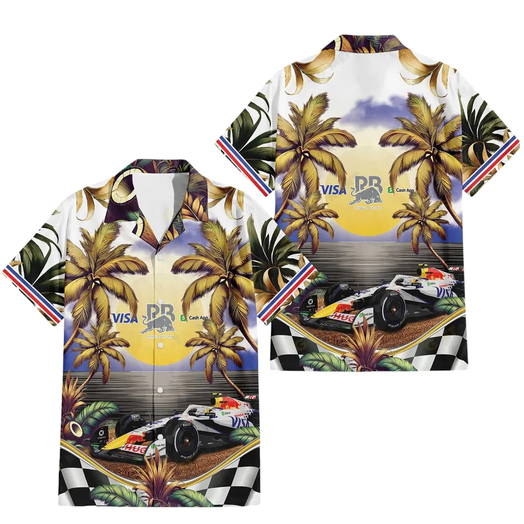 Visa Cash App RB F1 Hawaiian Shirt, All Over Print Hawaiian Shirt Visa Cash App RB CAR40804082507