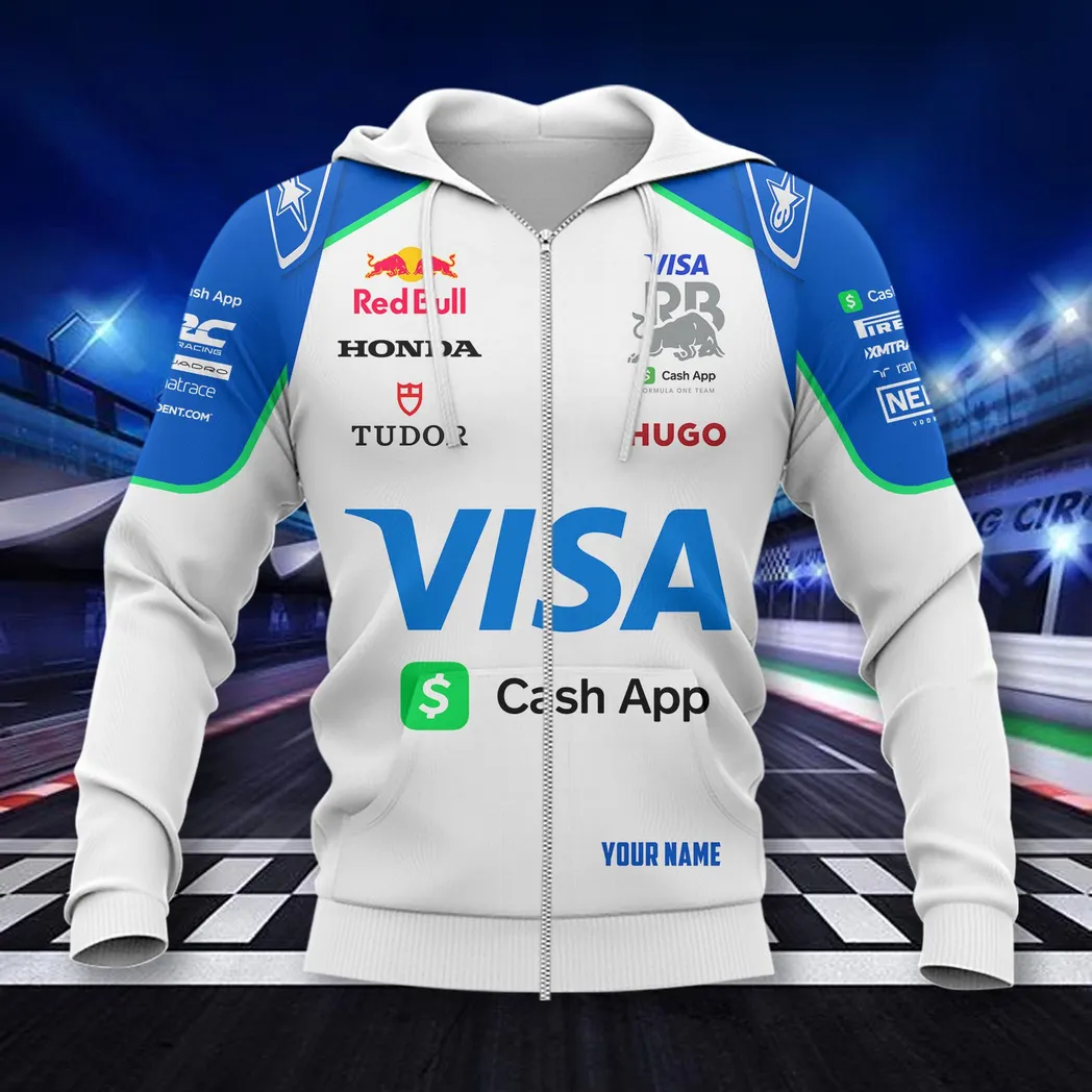 Visa Cash App RB Hoodie mit reißverschluss, All-over-print Hoodie CAR418050925675