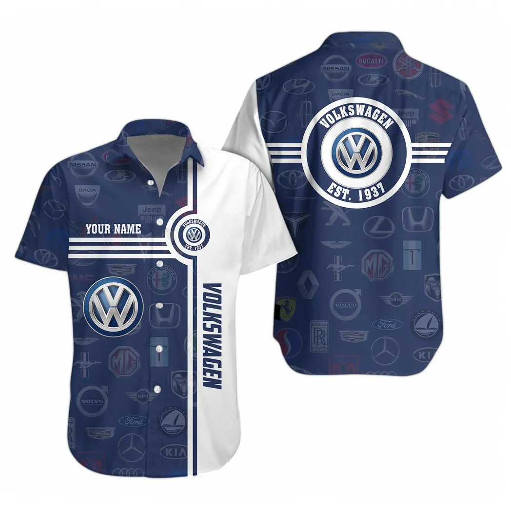 volkswagen hawaiihemd fr mnner all logo geschenk fr volkswagen fan car174022525022