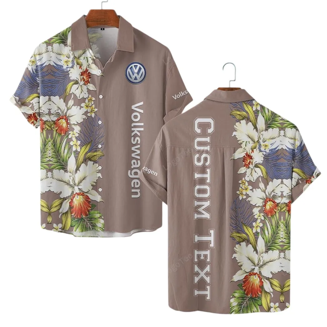 Volkswagen Hawaiihemd für Männer, Hawaiian Shirt für Volkswagen Fan CAR1230304009 - Brown