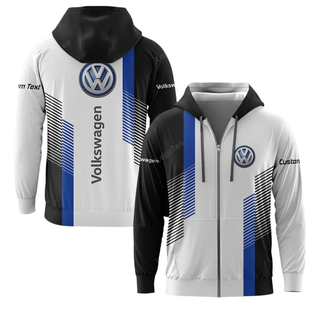 Volkswagen Hoodie mit reißverschluss, Allover-Druck Hoodie Volkswagen Fan CAR10703122578