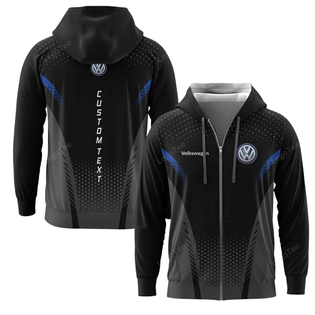 Volkswagen Hoodie mit reißverschluss, Allover-Druck Hoodie Volkswagen Fan CAR10803122578