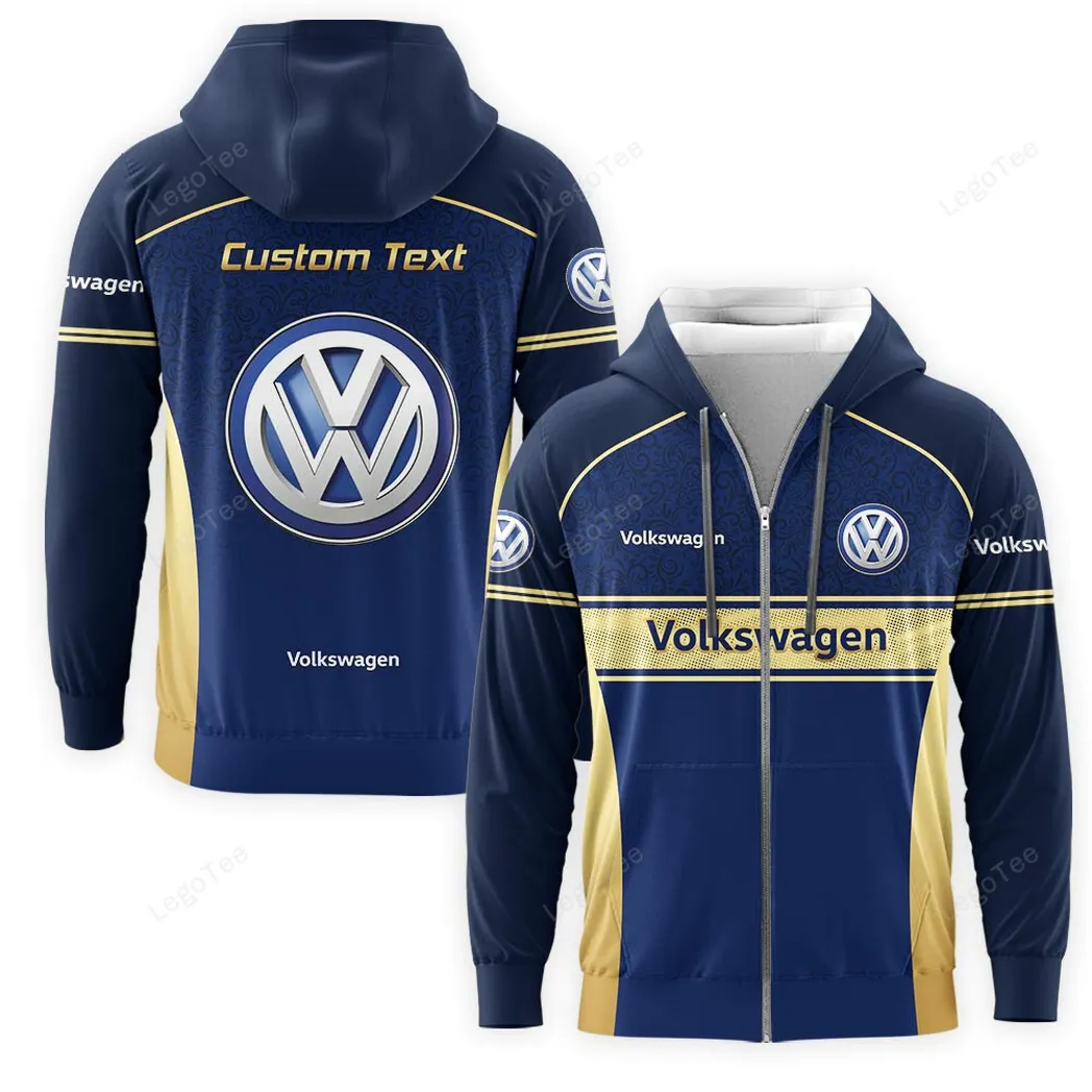 Volkswagen Hoodie mit reißverschluss, Allover-Druck Hoodie Volkswagen Fan CAR137021325888-6