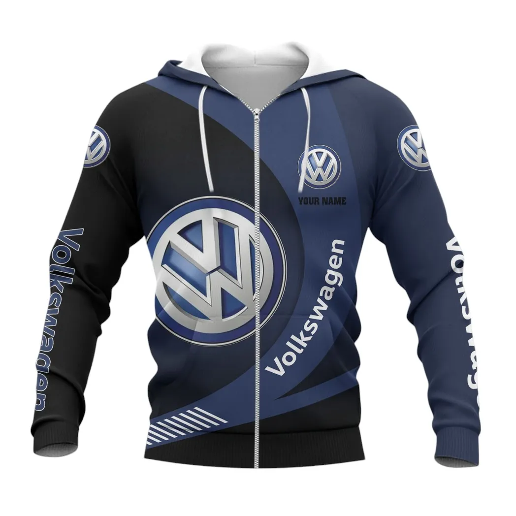Volkswagen Hoodie mit reißverschluss, Allover-Druck Hoodie Volkswagen Fan CAR7402222570