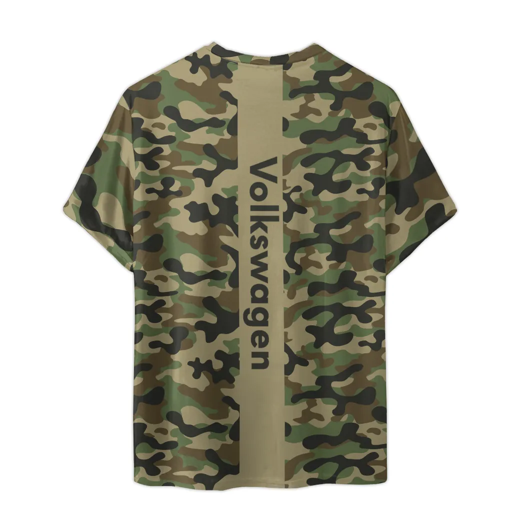 volkswagen t shirt im camouflage stil oversized hemd car210040825739 vfnug