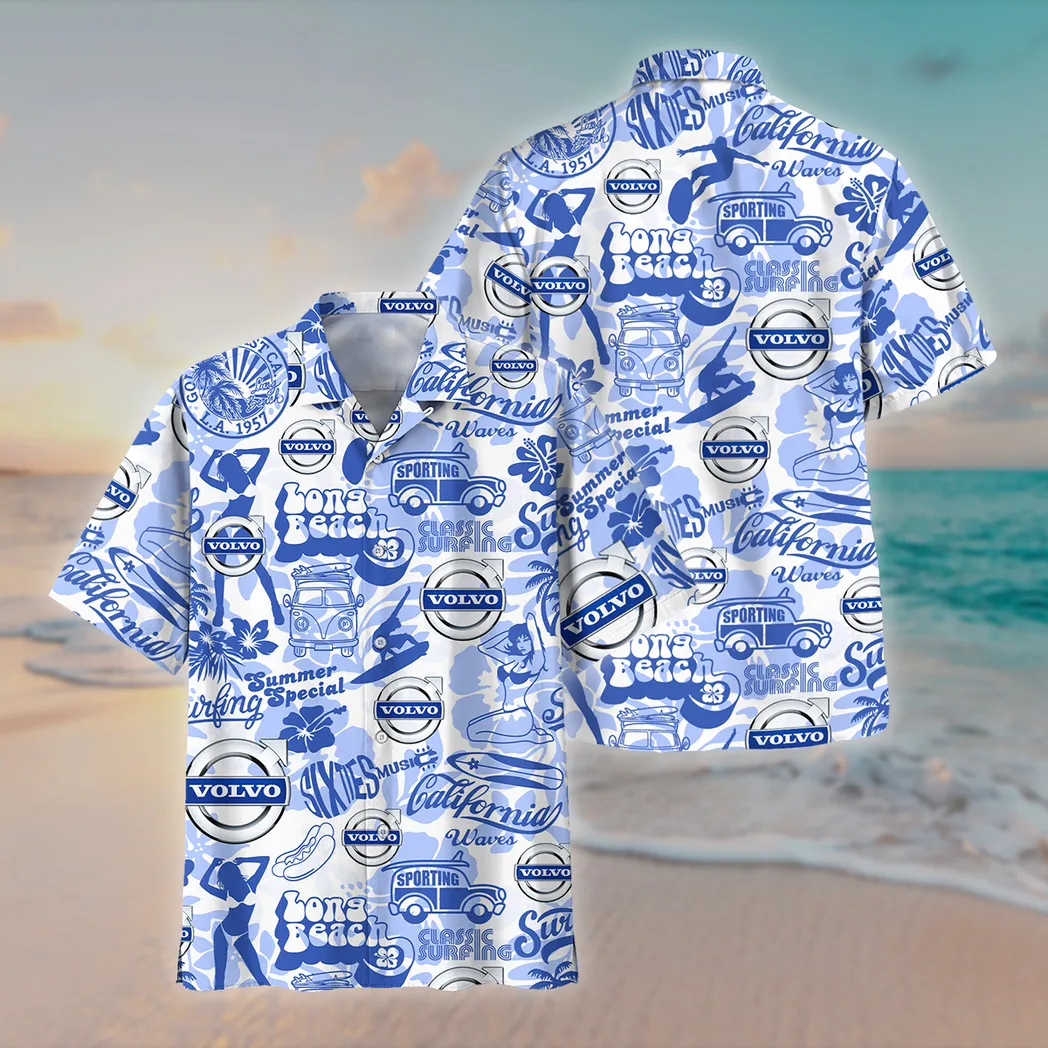 volvo hawaiihemd fr mnner hawaiian shirt fr volvo lovers car201030725609
