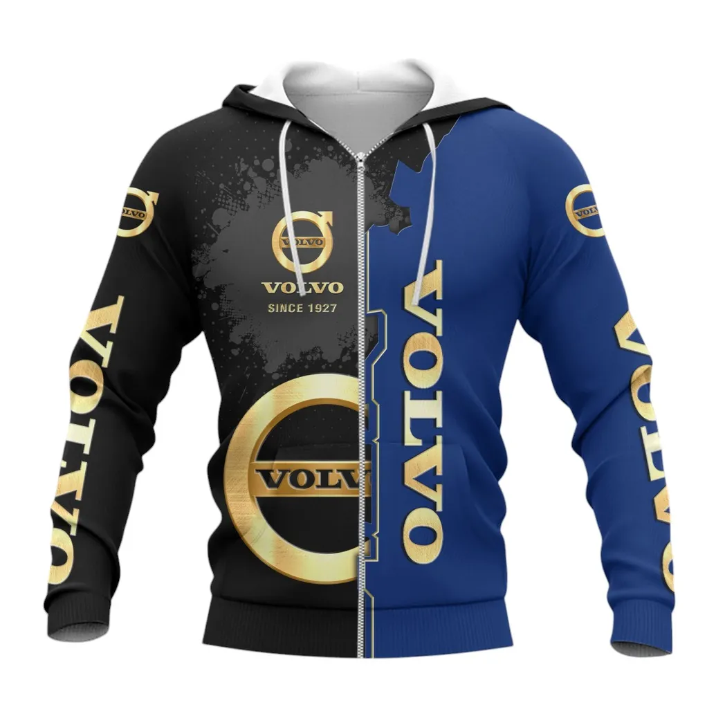 volvo hoodie mit reiverschluss allover druck hoodie volvo fan car44021725093 3
