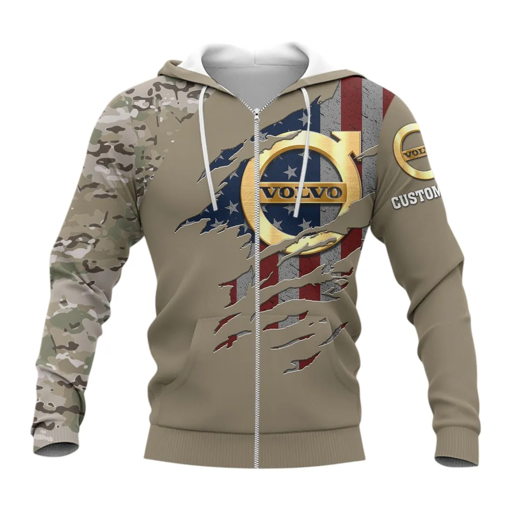 Volvo Hoodie mit reißverschluss, Allover-Druck Hoodie Volvo Fan CAR46021725108-3