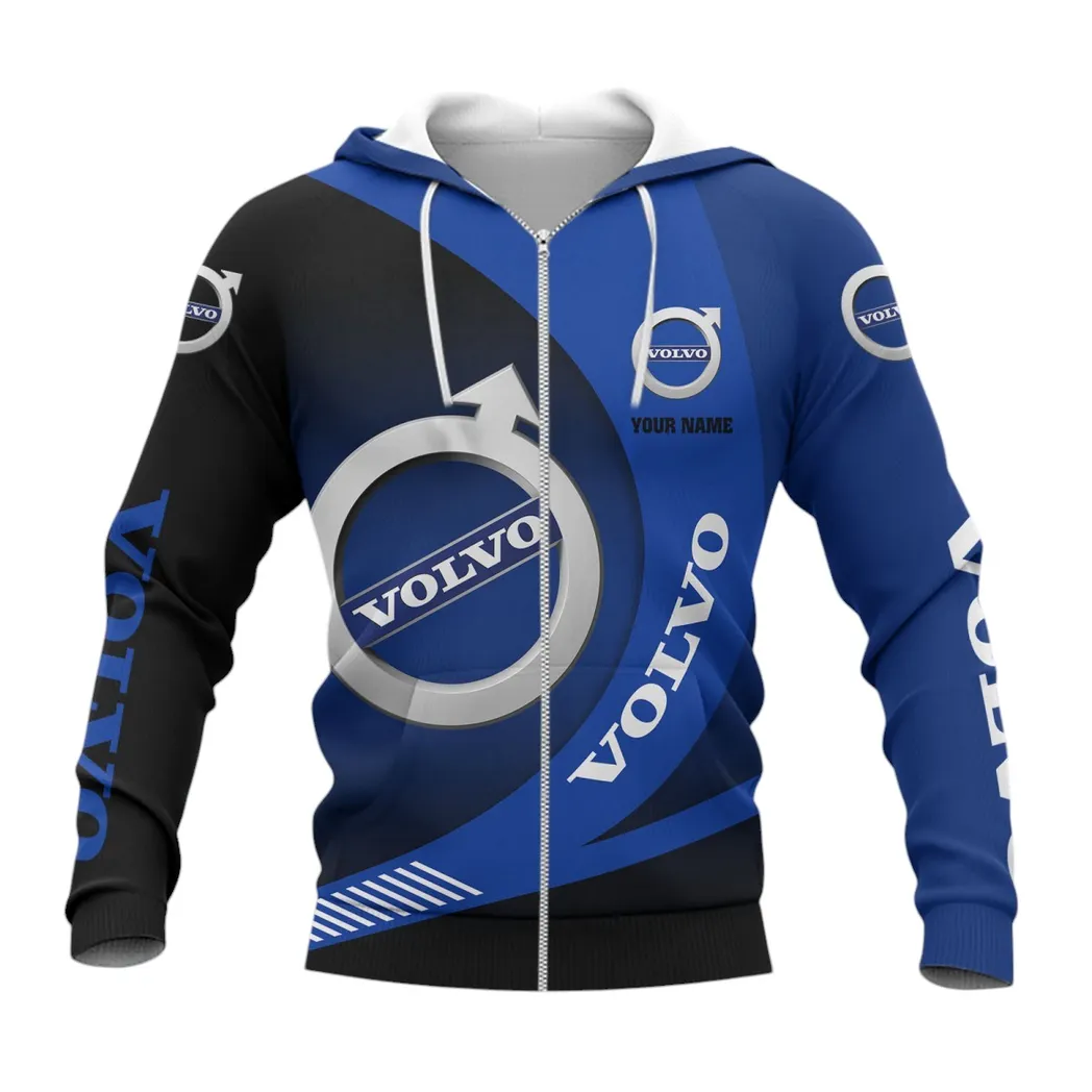 volvo hoodie mit reiverschluss allover druck hoodie volvo fan car7402222571
