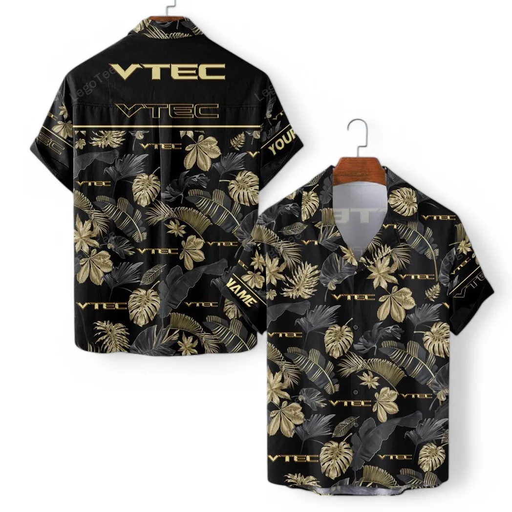 VTEC Honda Personalisierte Hawaiihemd für Männer, Hawaiian Shirt für VTEC Honda Fan CAR139021125201-2