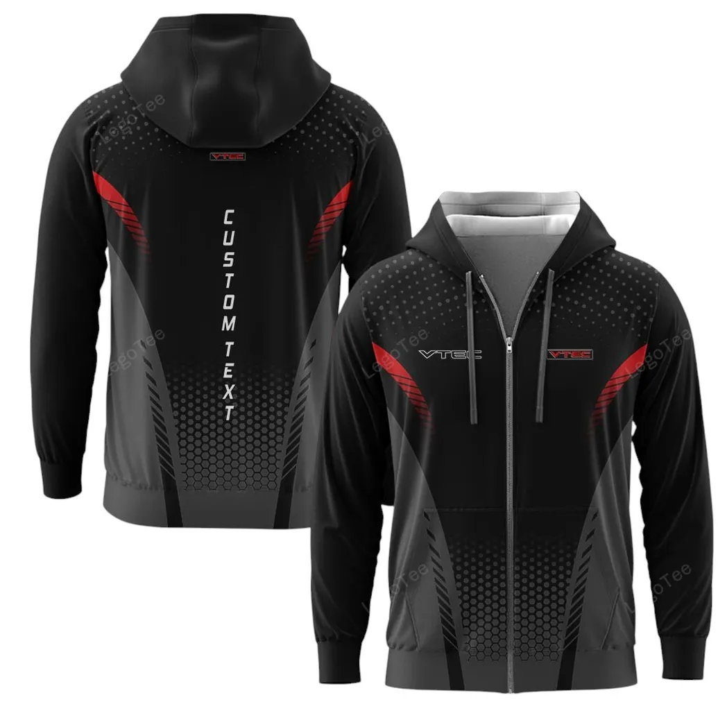 vtec hoodie mit reiverschluss allover druck hoodie vtec fan car10803122580 dnnuw