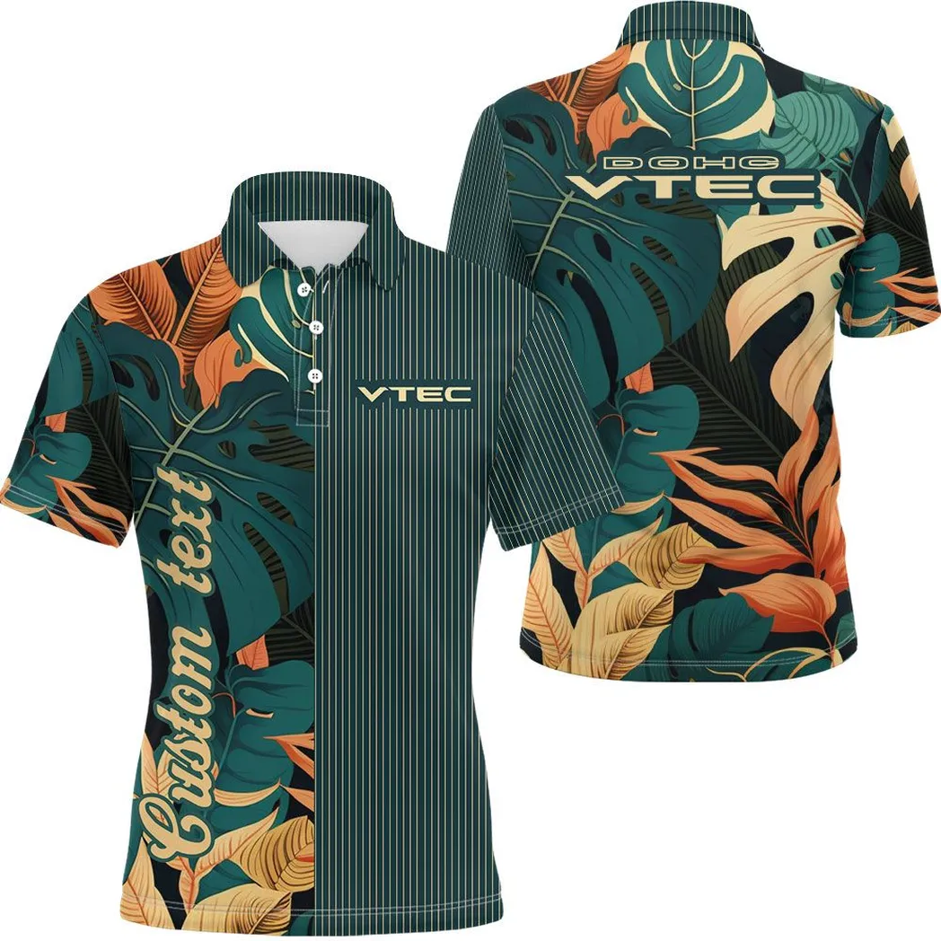 Vtec Vintage Poloshirt Personalisierter Allover-Druck CAR434041725337