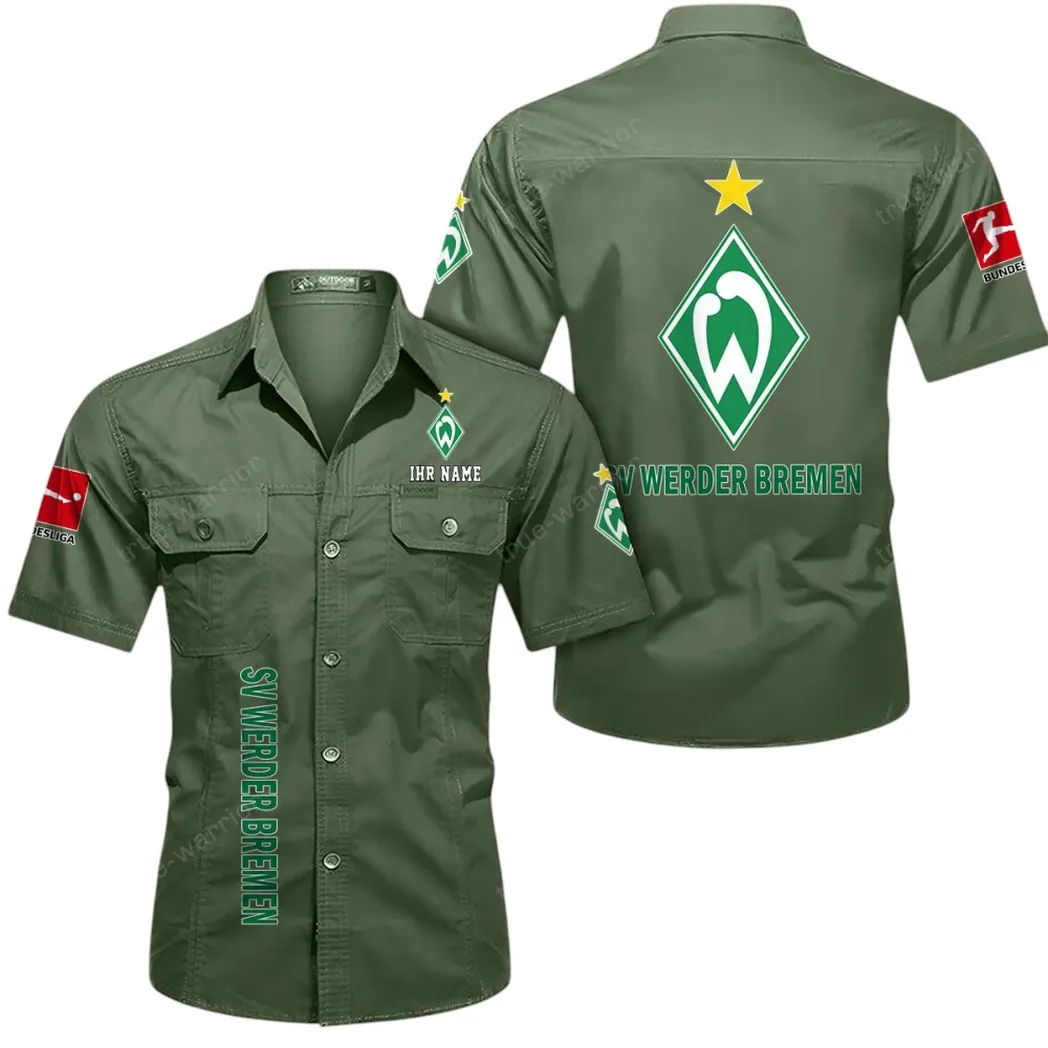 werder bremen hemd mit kurzen rmeln all over print kurzarmhemd bde11052625247 olivgrn tbqlw