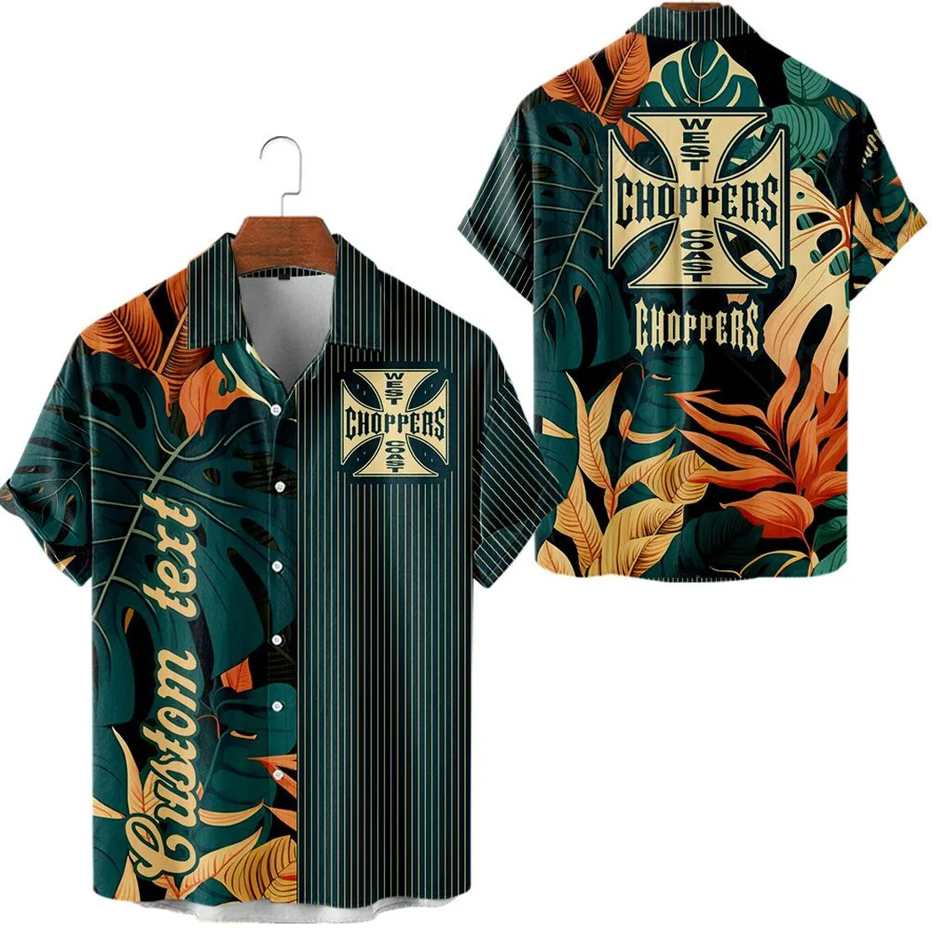 West Coast Choppers Vintage Hawaiihemd Personalisierter Sommerstil CAR434041725338