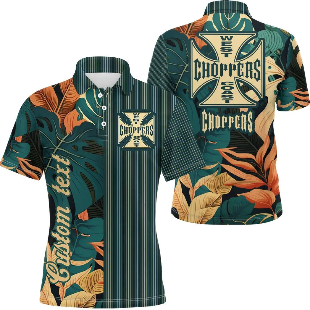 west coast choppers vintage poloshirt personalisierter allover druck car434041725338