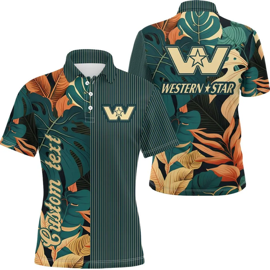Wester Star Vintage Poloshirt Personalisierter Allover-Druck CAR434041725339