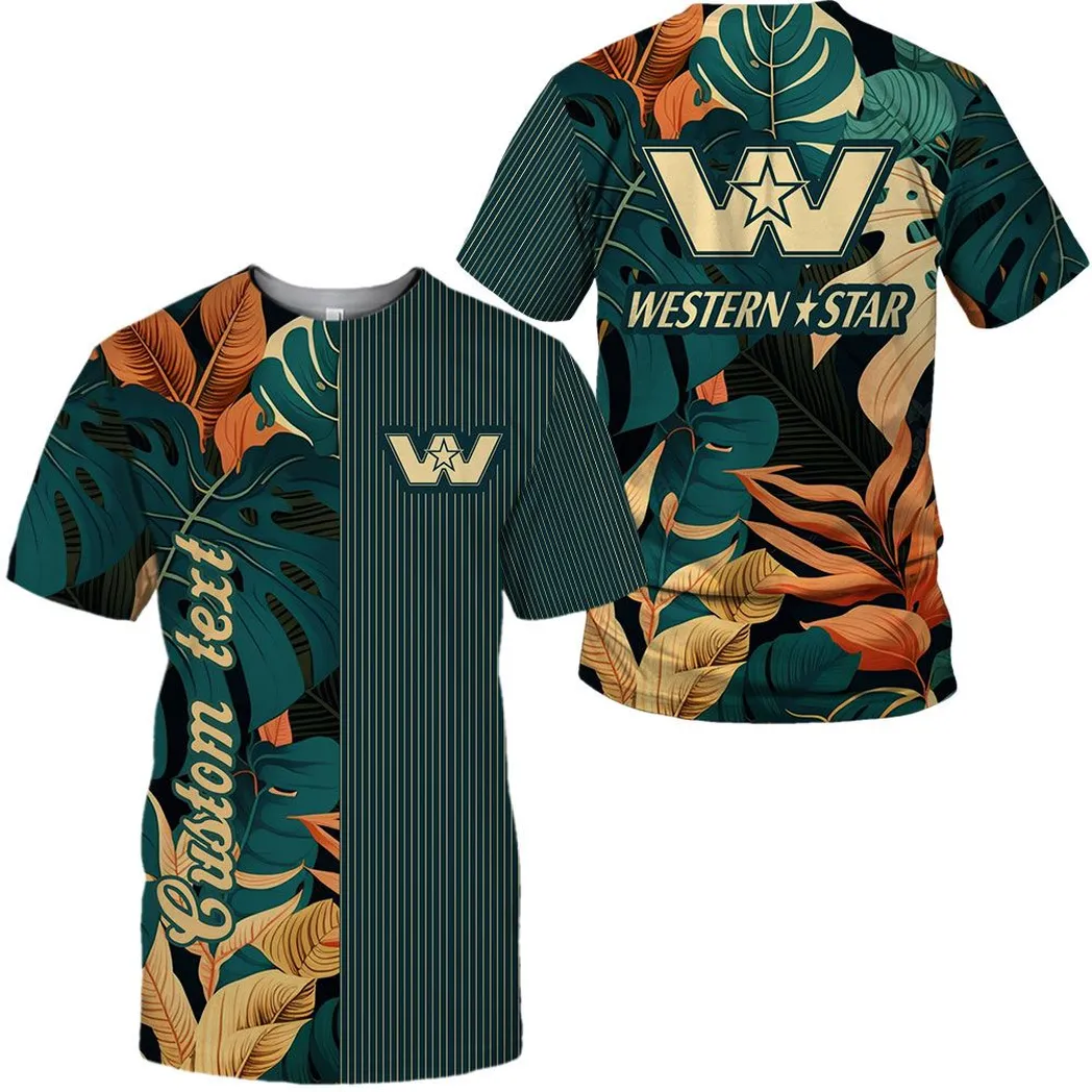 Wester Star Vintage T-Shirt, Personalisierter Allover-Druck CAR434041725339