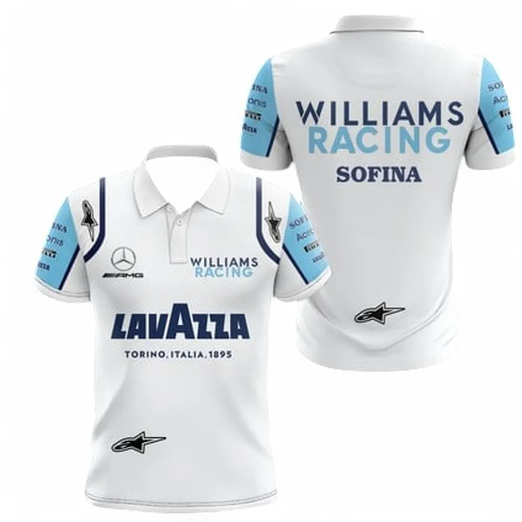 williams racing polo shirt all over print polo shirt williams racing car40704092502 edrdv