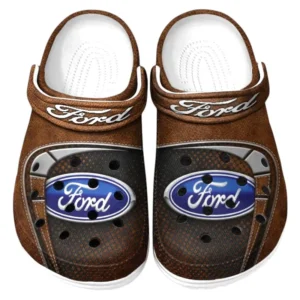Ford Crocs Sandalen für Herren Damen Ford Fan CAR177031425557 - Braun