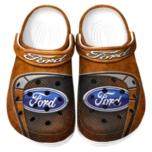 Ford Crocs Sandalen für Herren Damen Ford Fan CAR177031425557 - Orange
