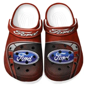 Ford Crocs Sandalen für Herren Damen Ford Fan CAR177031425557 - Rot