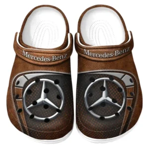 Mercedes Benz Crocs Sandalen für Herren Damen Mercedes Benz Fan CAR177031425559 - Braun