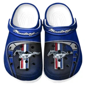 Ford Mustang Crocs Sandalen für Herren Damen Ford Mustang Fan CAR177031425561 - Blau