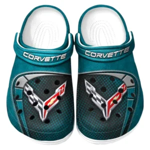 Chevrolet Corvette Crocs Sandalen für Herren Damen Chevrolet Corvette Fan CAR177031425562 - Cyan