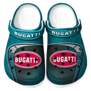Bugatti Crocs Sandalen für Herren Damen Bugatti Fan CAR177031425566 - Cyan
