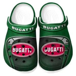 Bugatti Crocs Sandalen für Herren Damen Bugatti Fan CAR177031425566 - Grün