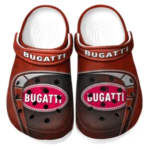 Bugatti Crocs Sandalen für Herren Damen Bugatti Fan CAR177031425566 - Rot