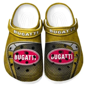 Bugatti Crocs Sandalen für Herren Damen Bugatti Fan CAR177031425566 - Gelb