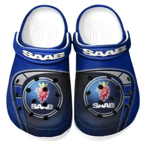 Saab Crocs Sandalen für Herren Damen Saab Fan CAR177031425567 - Blau