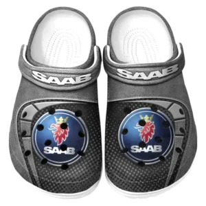 Saab Crocs Sandalen für Herren Damen Saab Fan CAR177031425567 - Grau