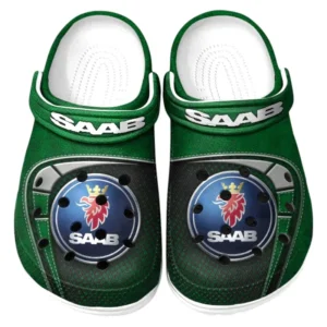 Saab Crocs Sandalen für Herren Damen Saab Fan CAR177031425567 - Grün