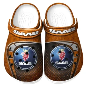 Saab Crocs Sandalen für Herren Damen Saab Fan CAR177031425567 - Orange