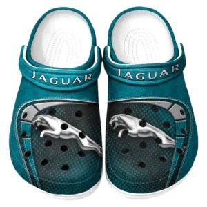 Jaguar Crocs Sandalen für Herren Damen Jaguar Fan CAR177031425568 - Cyan