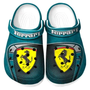 Ferrari Crocs Sandalen für Herren Damen Ferrari Fan CAR177031425577 - Cyan