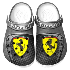 Ferrari Crocs Sandalen für Herren Damen Ferrari Fan CAR177031425577 - Grau