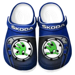 Skoda Crocs Sandalen für Herren Damen Skoda Fan CAR177031425578 - Blau