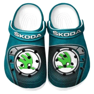 Skoda Crocs Sandalen für Herren Damen Skoda Fan CAR177031425578 - Cyan