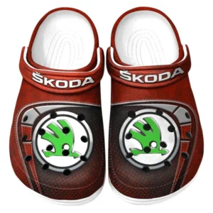 Skoda Crocs Sandalen für Herren Damen Skoda Fan CAR177031425578 - Rot