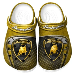 Lamborghini Crocs Sandalen für Herren Damen Lamborghini Fan CAR177031425581 - Gelb