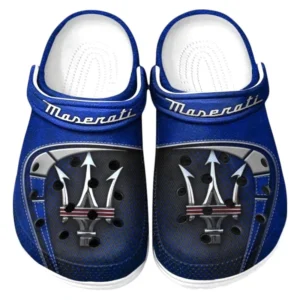 Maserati Crocs Sandalen für Herren Damen Maserati Fan CAR177031425582 - Blau