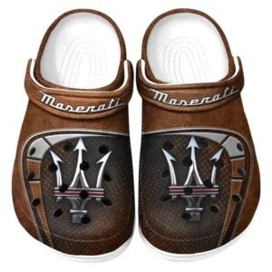 Maserati Crocs Sandalen für Herren Damen Maserati Fan CAR177031425582 - Braun