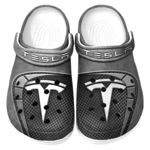 Tesla Crocs Sandalen für Herren Damen Tesla Fan CAR177031425583 - Grau